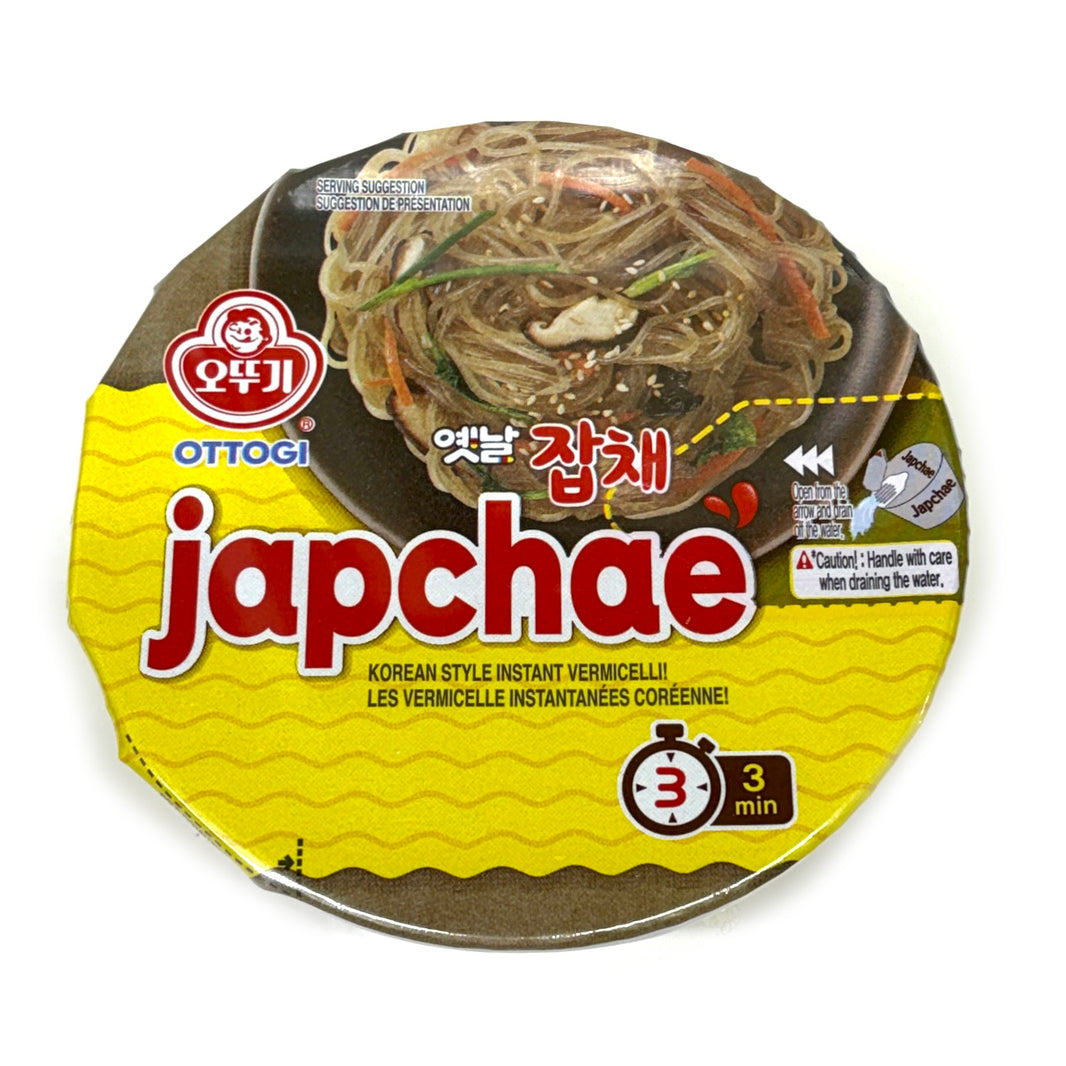 [Ottogi] Japchae Bokki Korean Style Vermicelli Noodle Cup / 오뚜기 옛날 잡채 컵 라면 큰컵 (82.5g)