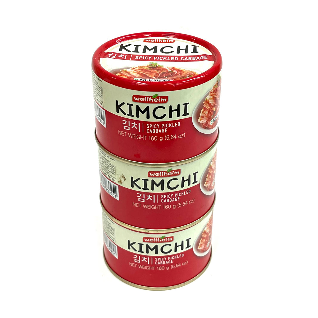 [NH] Welheim Kimchi Spicy Pickled Cabbage Canned / 농협 웰헤임 김치 캔 (160gx3pk)