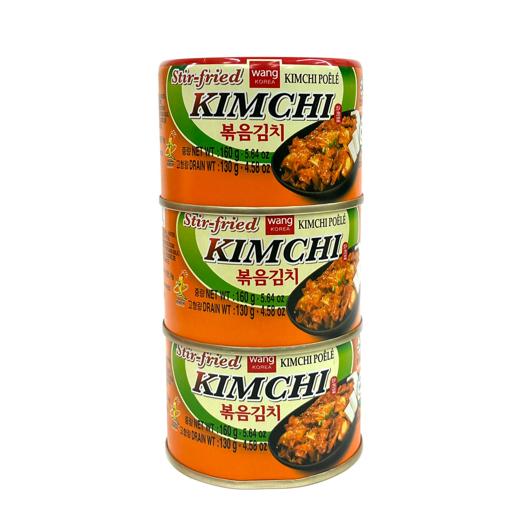 [Wang] Canned Stir-Fried Kimchi / 왕 볶음 김치 캔 (160gx3pk)