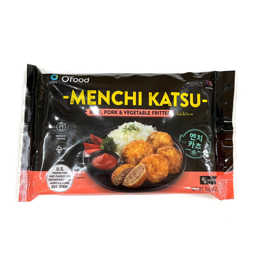 [O'food] Menchi Katsu Beef, Pork & Vegetable Fritter / 청정원 오푸드 멘치카츠 (425g)