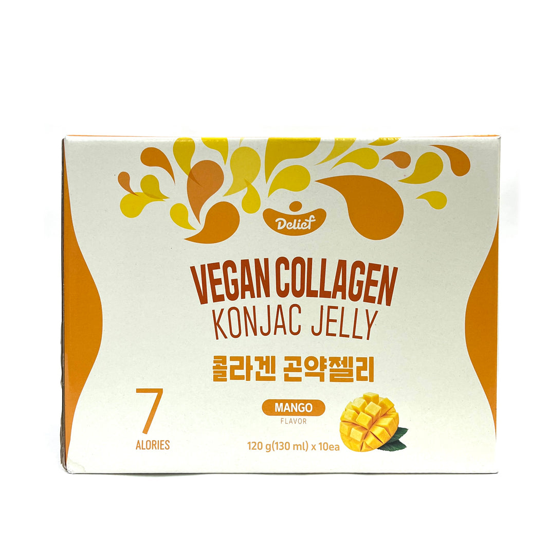 [Delif] Vegan Collagen Konjac Jelly Mango / 딜리프 콜라겐 곤약젤리 망고 (120g x10pcs)