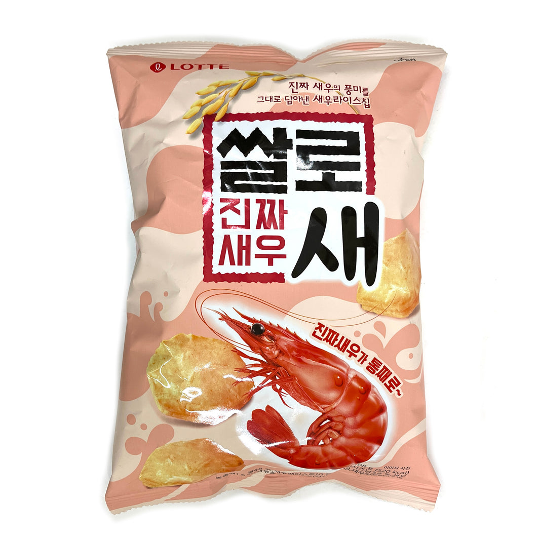 [Lotte] Korean Rice Snack Shrimp Flavor / 쌀로새 진짜새우 맛 (108g)