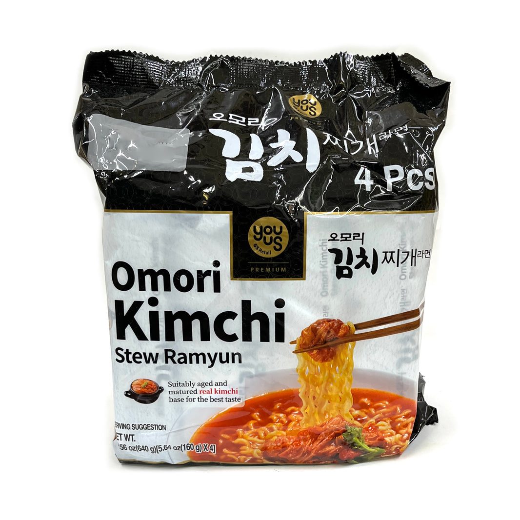 [You-us] Omori Kimchi Stew Ramen / 유어스 오모리 김치찌개 라면 (4pks)