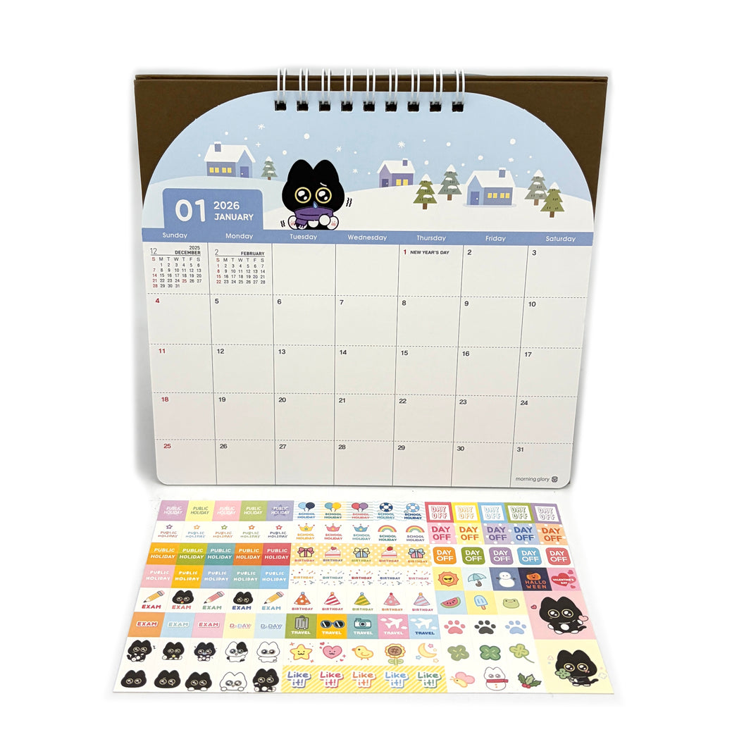 [Morninggrory] Desk Calendar 2026 / 모닝글로리 2026년 탁상용 달력