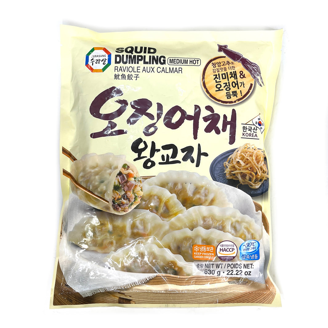 [Surasang] Squid Dumplings Medium Hot / 수라상 오징어채 왕교자 냉동 만두 (630g)