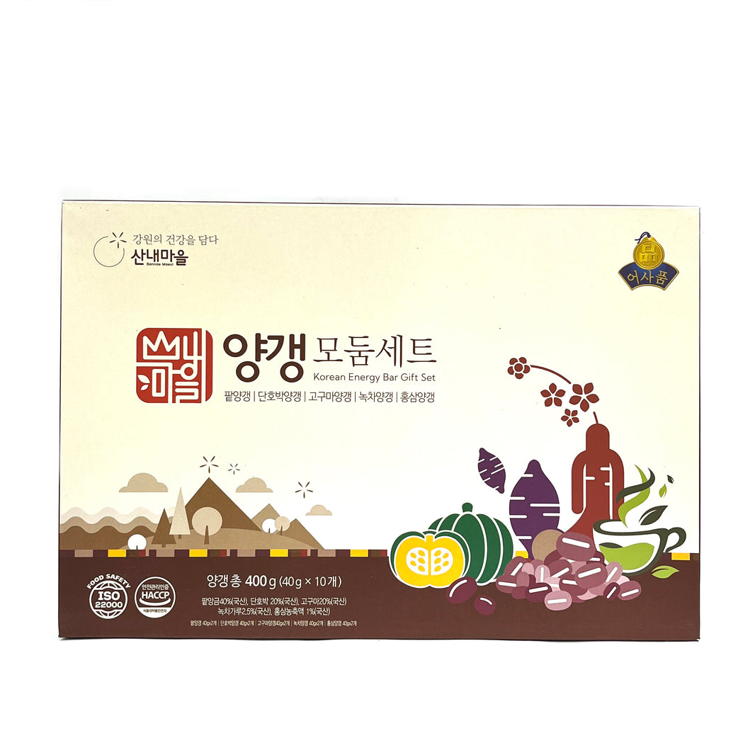 [Sannae Maeul] Korean Energy Bar Gift Set / 산내마을 양갱 모둠 세트 (400g)