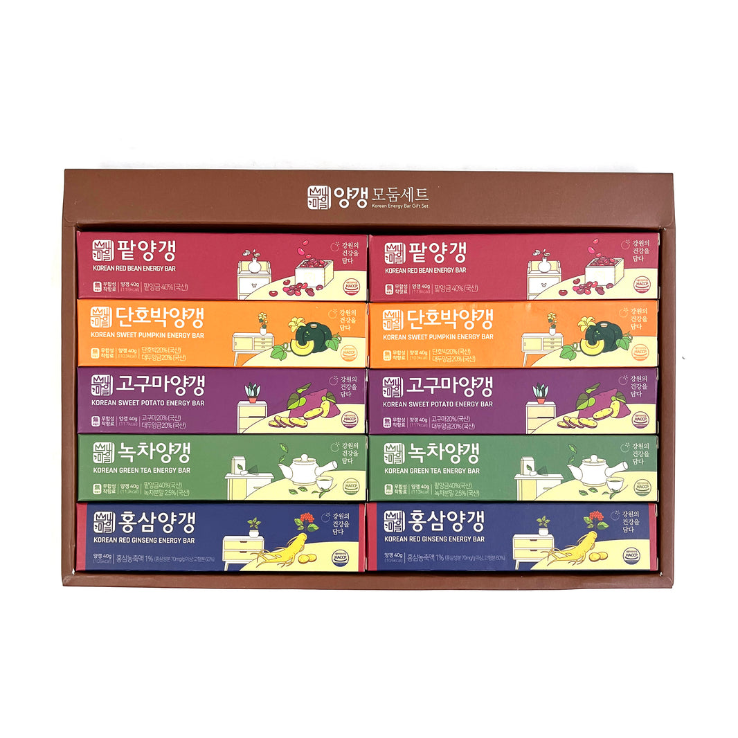 [Sannae Maeul] Korean Energy Bar Gift Set / 산내마을 양갱 모둠 세트 (400g)