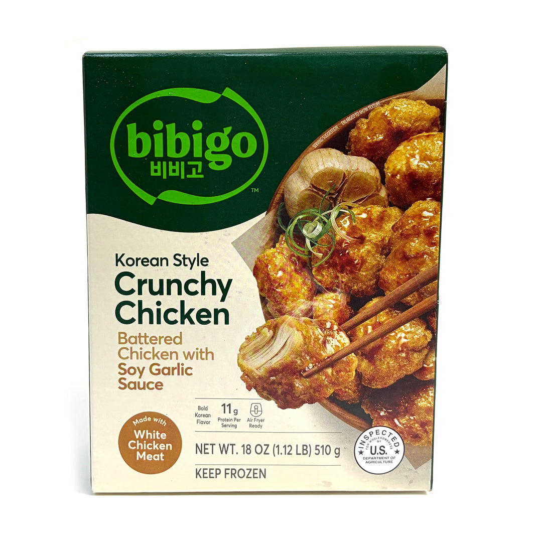 [Bibigo] Crunchy Chicken w Soy Garlic Sauce  / 비비고 순살 간장 마늘 치킨 (510g)