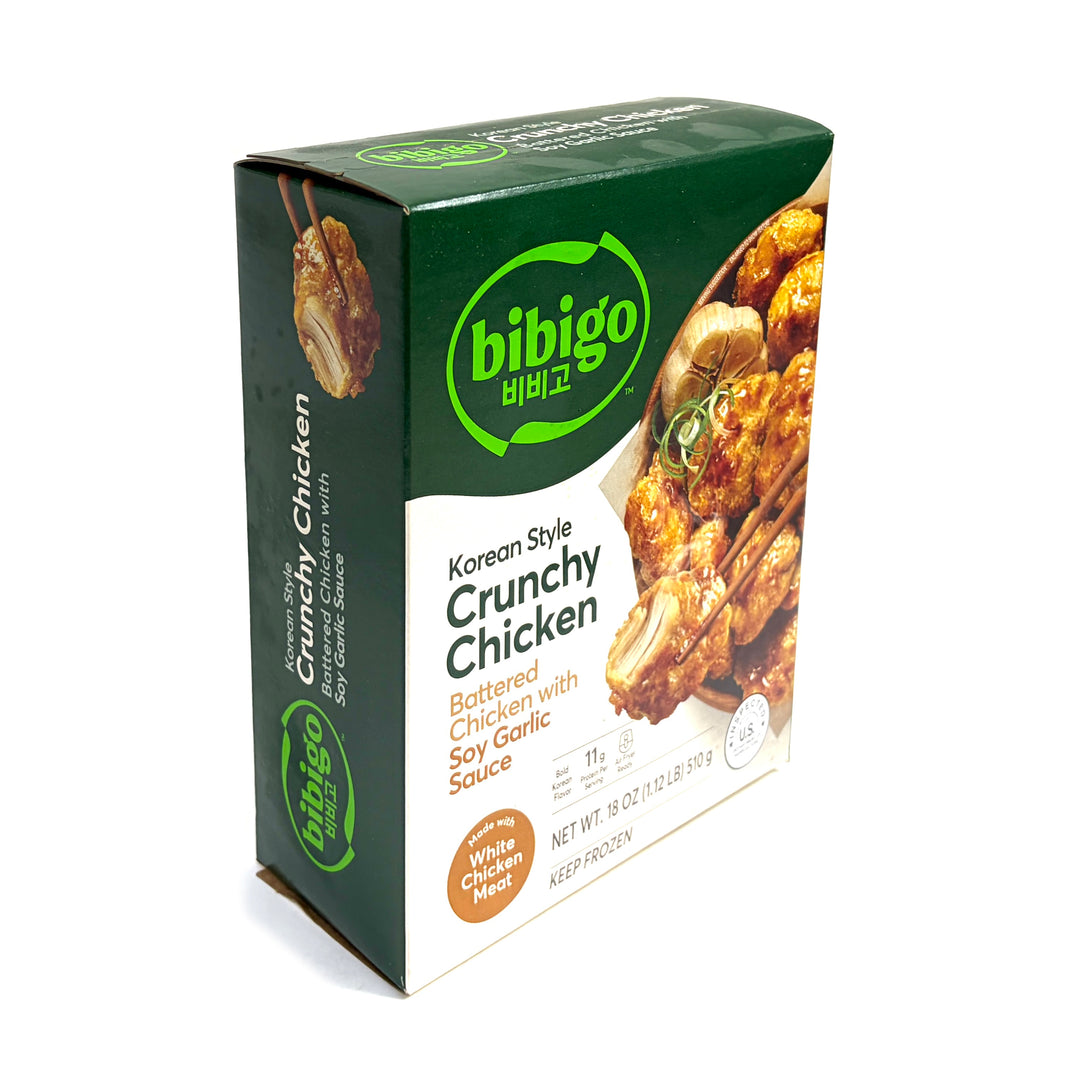 [Bibigo] Crunchy Chicken w Soy Garlic Sauce  / 비비고 순살 간장 마늘 치킨 (510g)