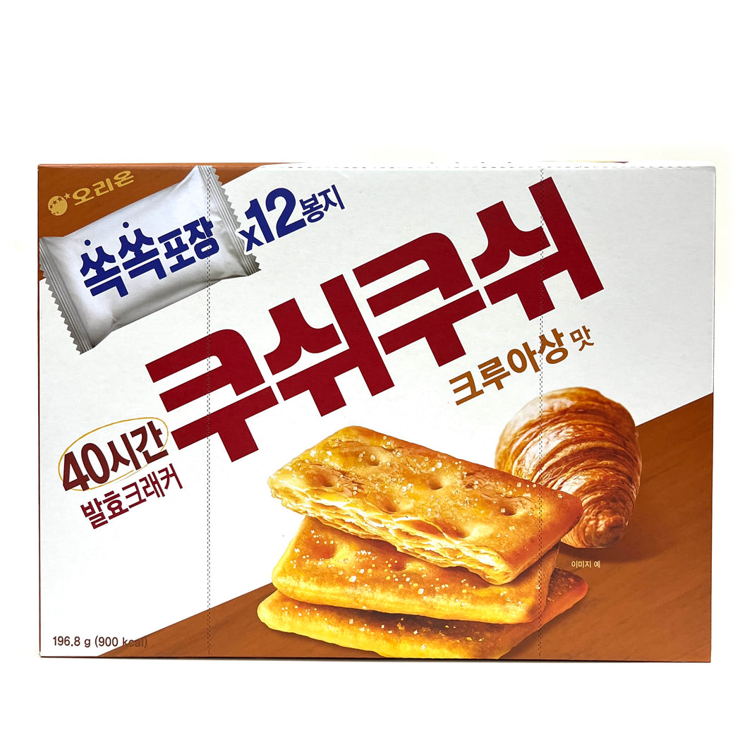 [Crown] Cush Cush Croissant Cracker / 크라운 쿠쉬쿠쉬 크루아상 맛 발효 크래커 (298g)