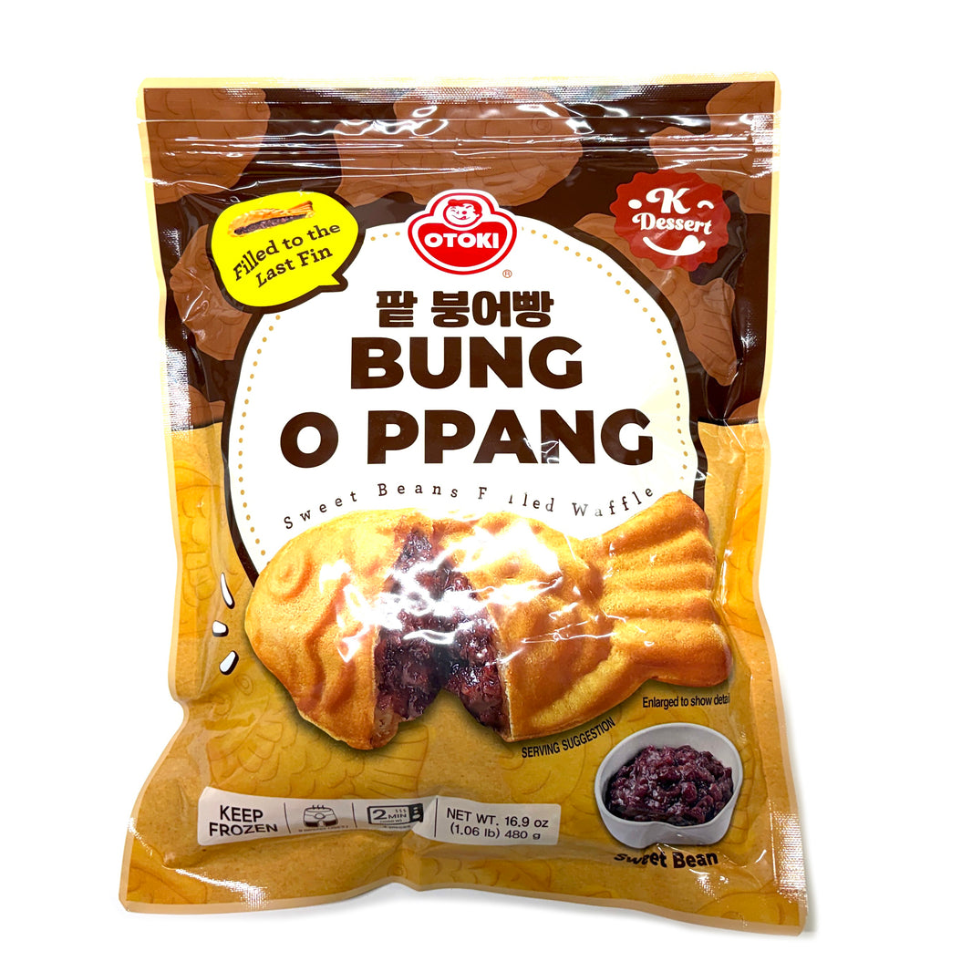 [Otoki] Bung O PPang Sweet Beans Filled Fish-Shaped Waffle / 오뚜기 팥 붕어빵 (480g)