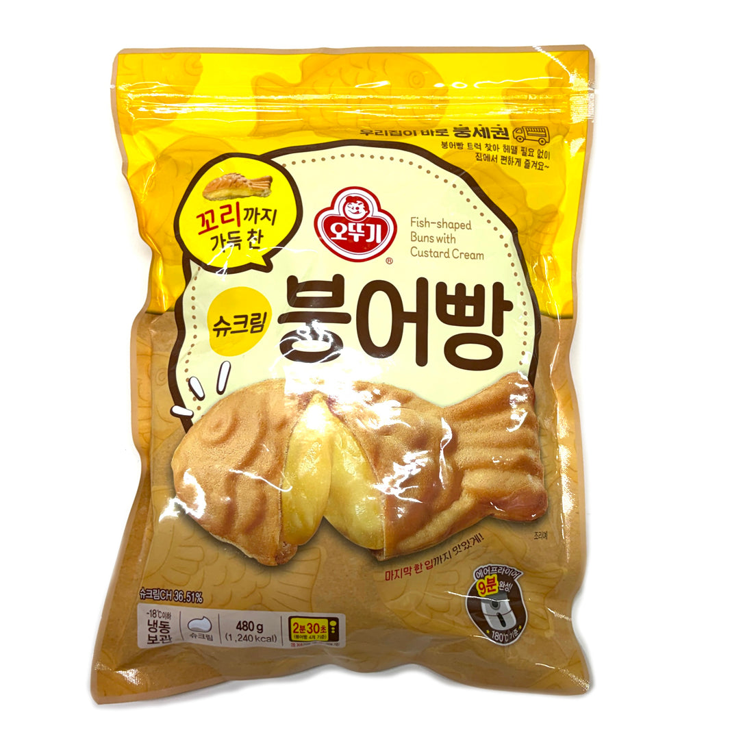 [Otoki] Bung O PPang Custard Cream Filled Fish-Shaped Waffle / 오뚜기 슈크림 붕어빵 (480g)