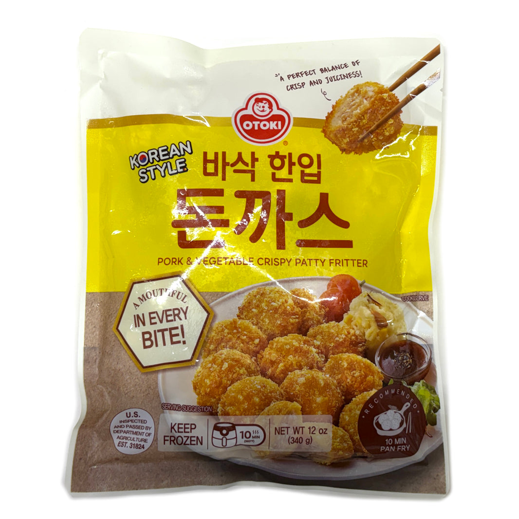 [Ottogi] Pork & Vegetable Crispy Patty Fritter / 오뚜기 바삭 한입 돈까스 (340g)
