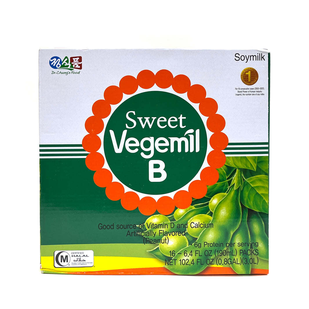 [Chung’s Food] Vegemil B Soy Milk - Sweet / 정식품 달콤한 두유 베지밀 비 (190ml x16)
