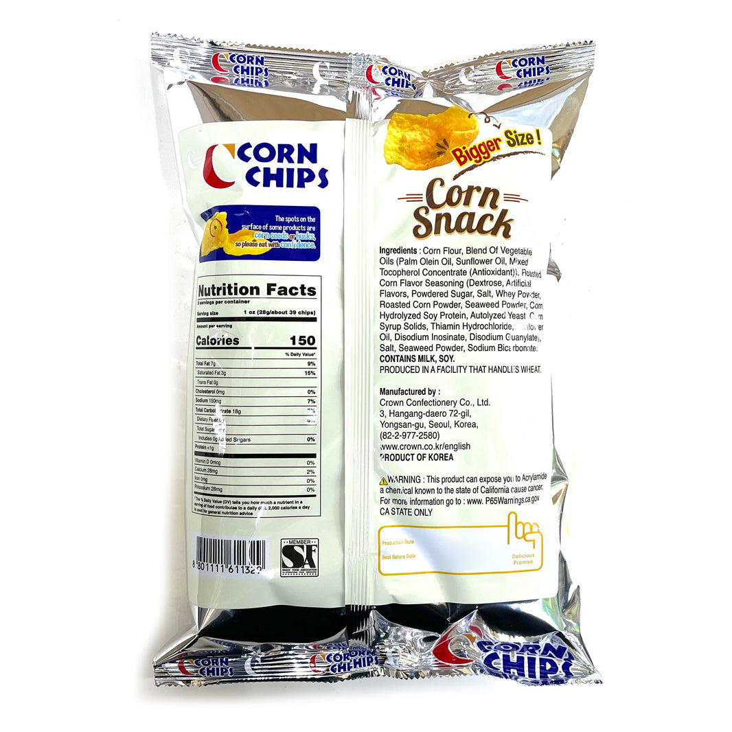 [Crown] Corn Chip Artificial Roasted Corn Flavor / 크라운  콘칩 오리지널 맛 (148g)