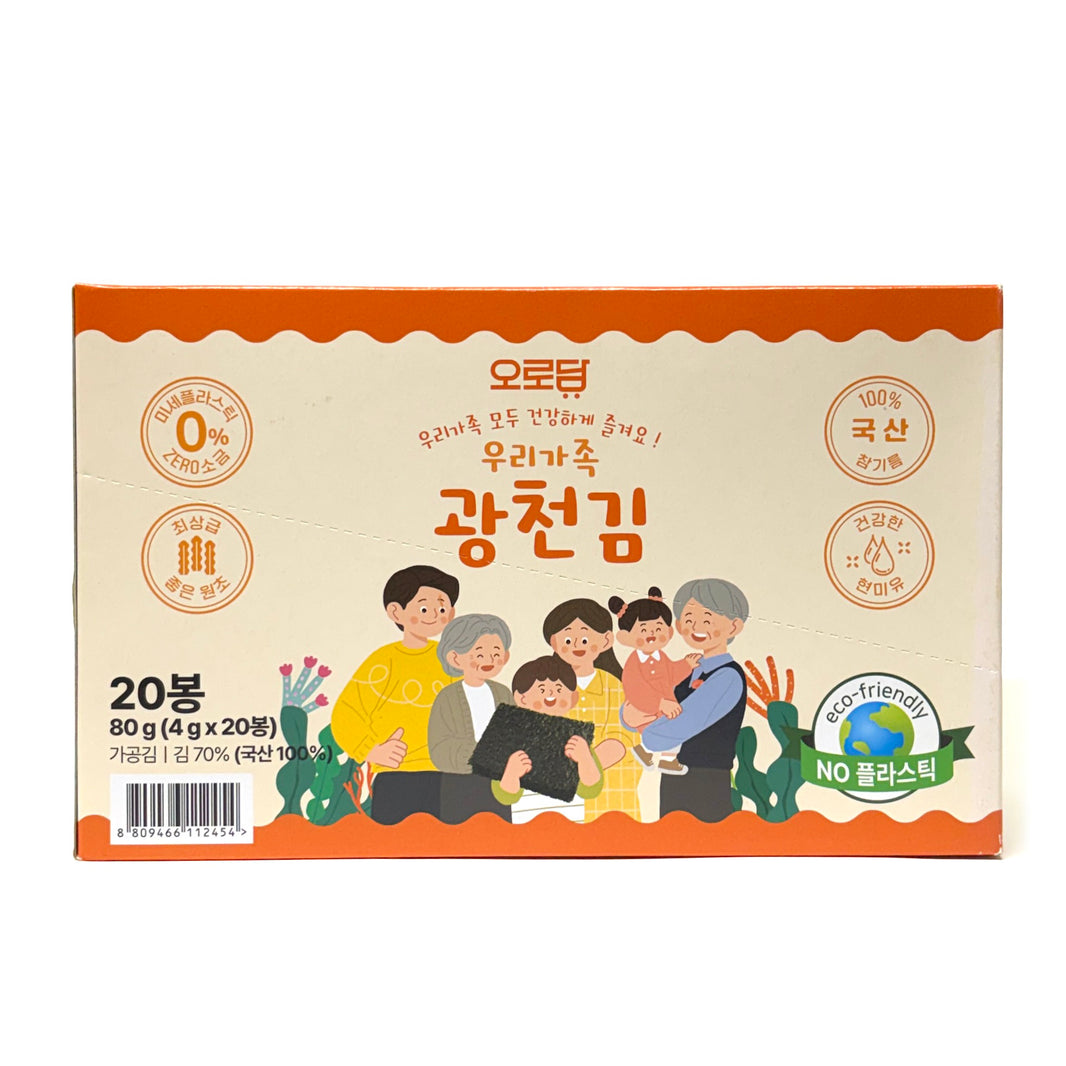 [Orodam] Gwangcheon Laver / 오로담 우리가족 광천 김 (4g x20pk /80g)