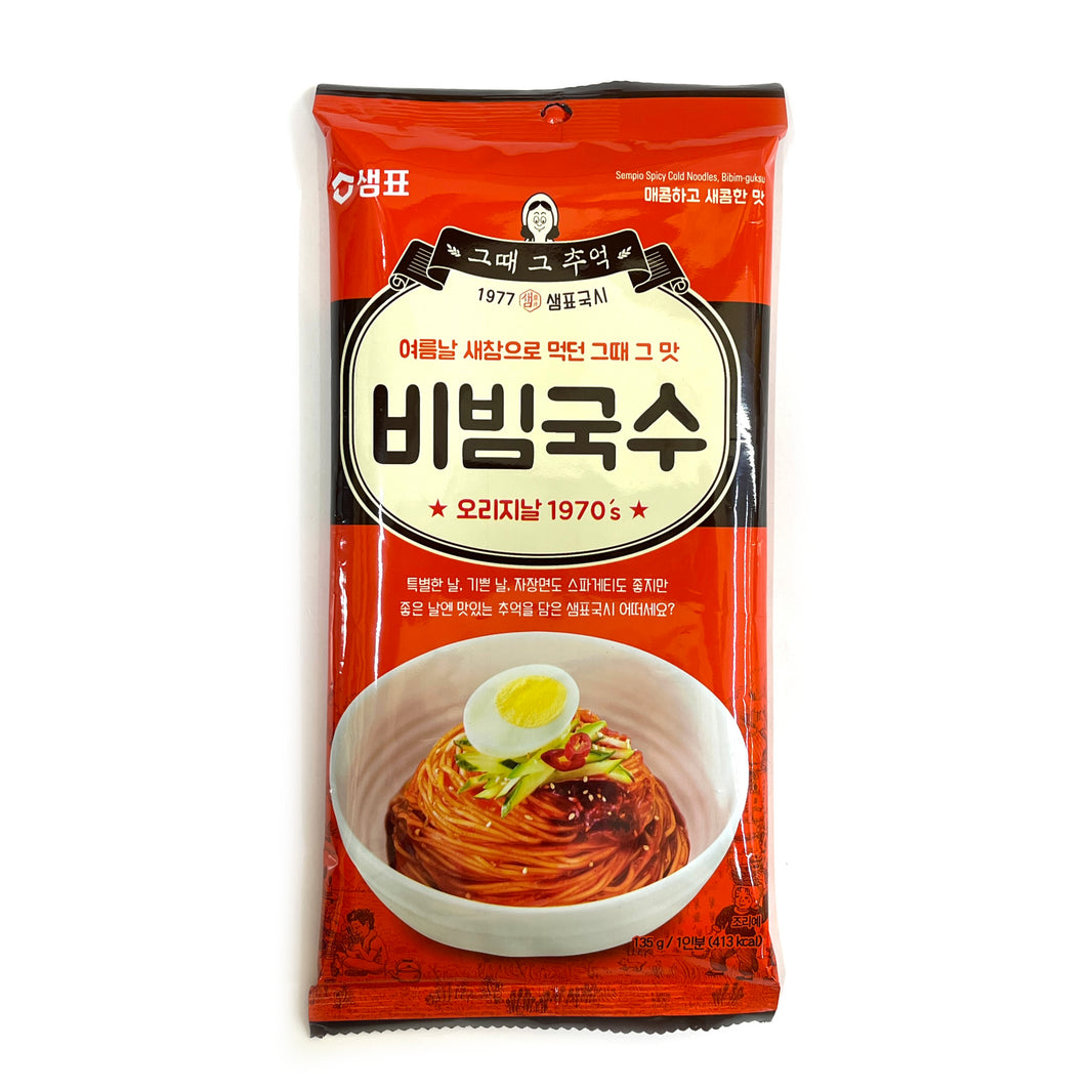 [Sempio] Spicy Cold Noodles Bibim-Guksu / 샘표 그때 그 추억 비빔국수 (135g x3pk)