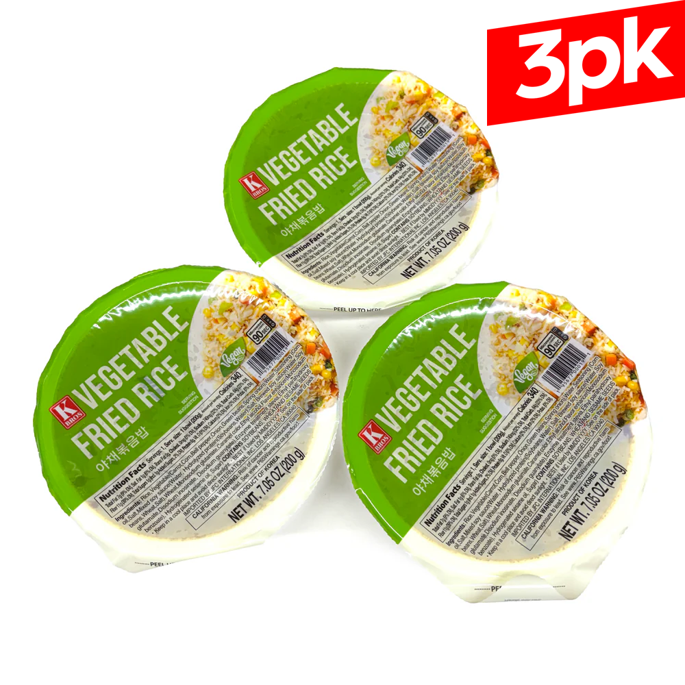 [KBros] Vegetable Fried Cooked Rice / KBros 야채 볶음밥 (200g x3pk)