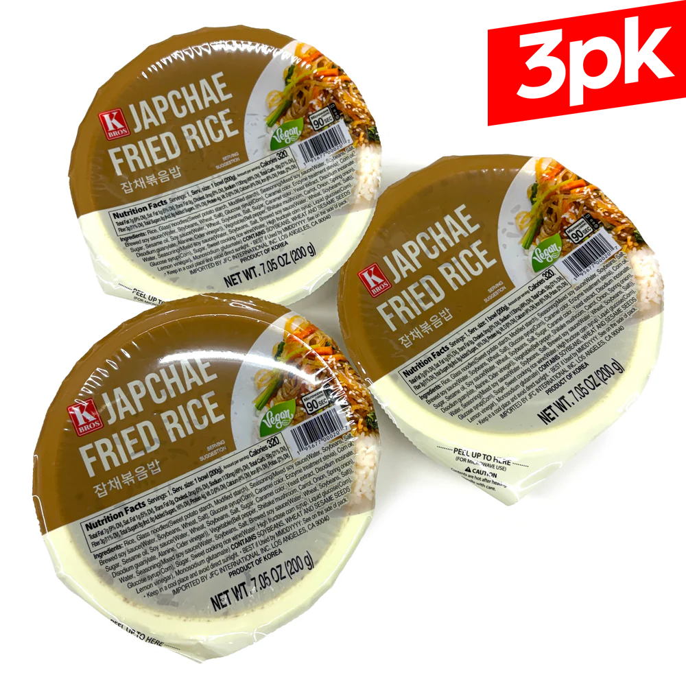 [KBros] Japchae Fried Cooked Rice / KBros 잡채 볶음밥 (200g x3pk)