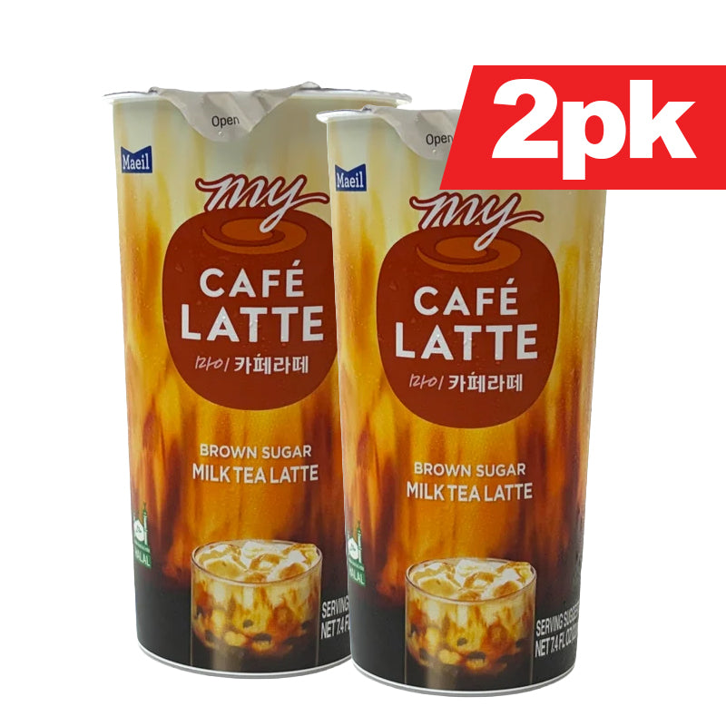[Maeil] My Cafe Latte Coffee Brown Sugar Milk Tea Latte / 매일 마이 카페 라떼 커피 흑당 밀크티 라떼 (220ml x2pk)