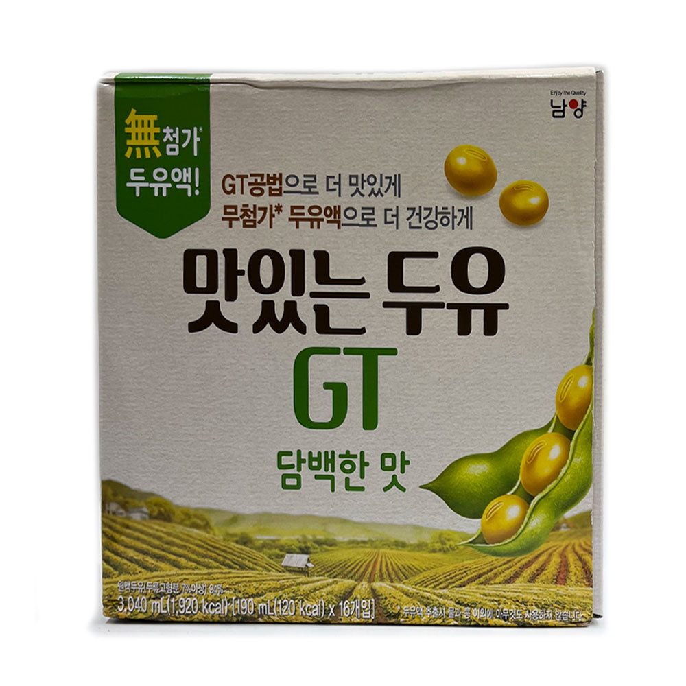 [Namyang] Delicious Soy Milk GT - Plain / 남양 맛있는 두유 GT 담백한 맛 (16pk/Box)