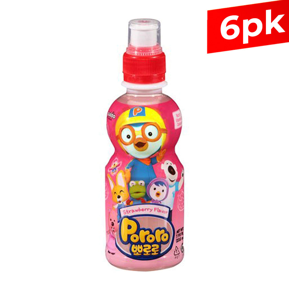 [PALDO] Pororo Strawberry Flavor Drink / 팔도 뽀로로 드링크 딸기  (7.95oz x6pk)