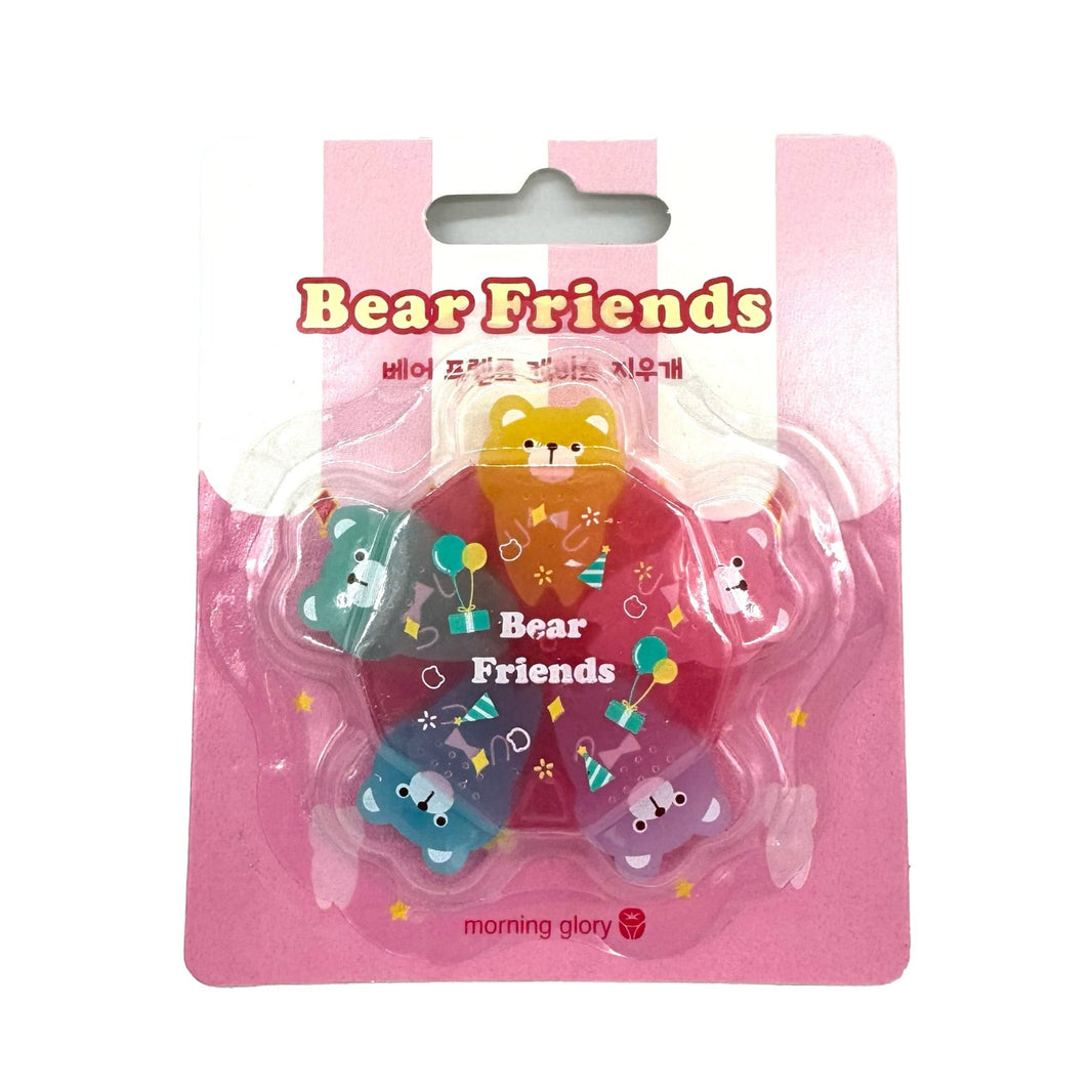 [MorningGlory] Bear Friends Case Eraser  / 모닝글로리 베어 프렌즈 케이스 지우개 핑크