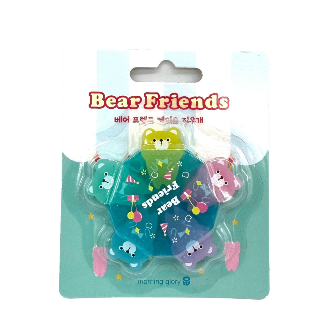 [MorningGlory] Bear Friends Case Eraser  / 모닝글로리 베어 프렌즈 케이스 지우개 블루