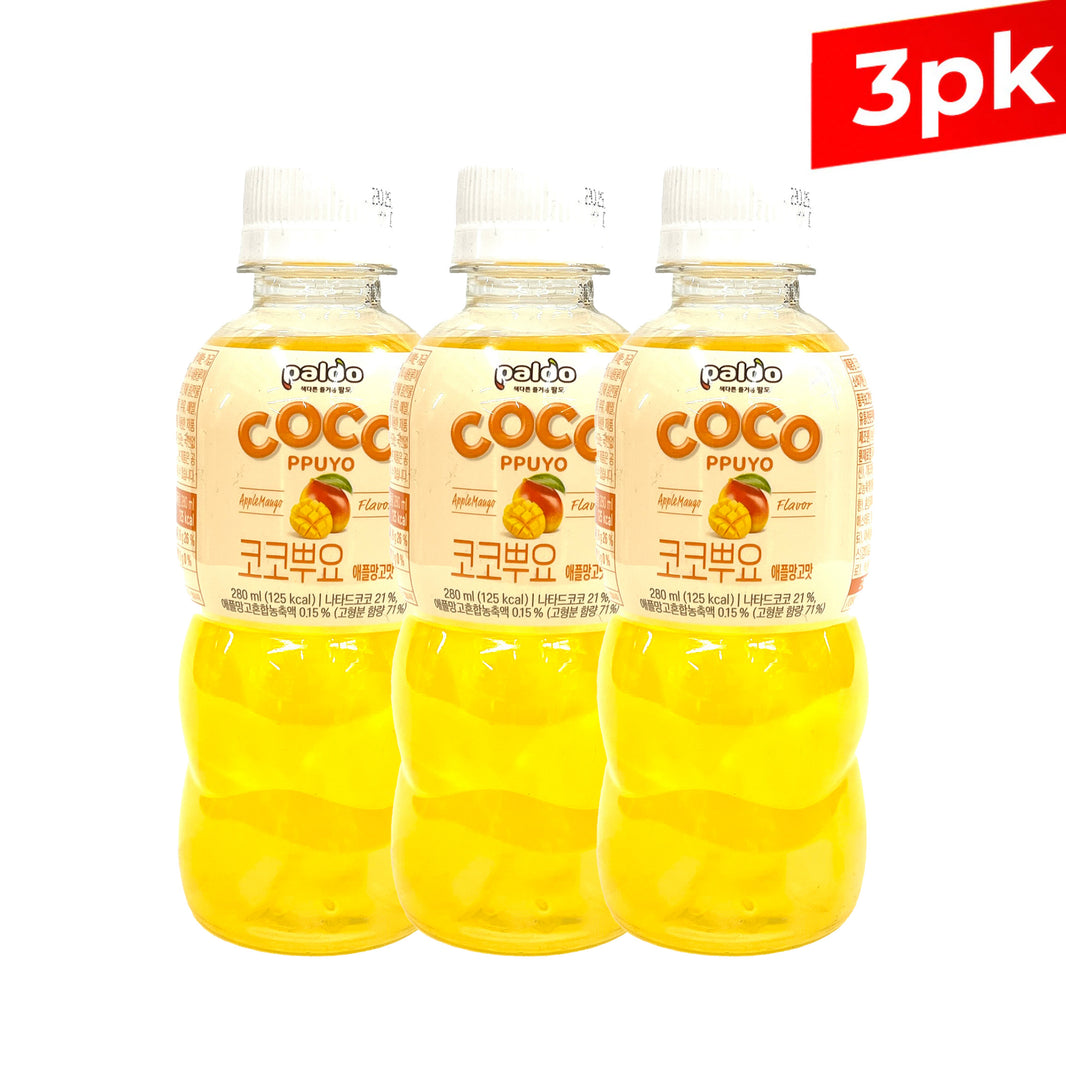 [PALDO] Coco Ppuyo Drink Apple Mango Flavor / 팔도 코코뿌요 애플망고맛 (280ml x3pk)
