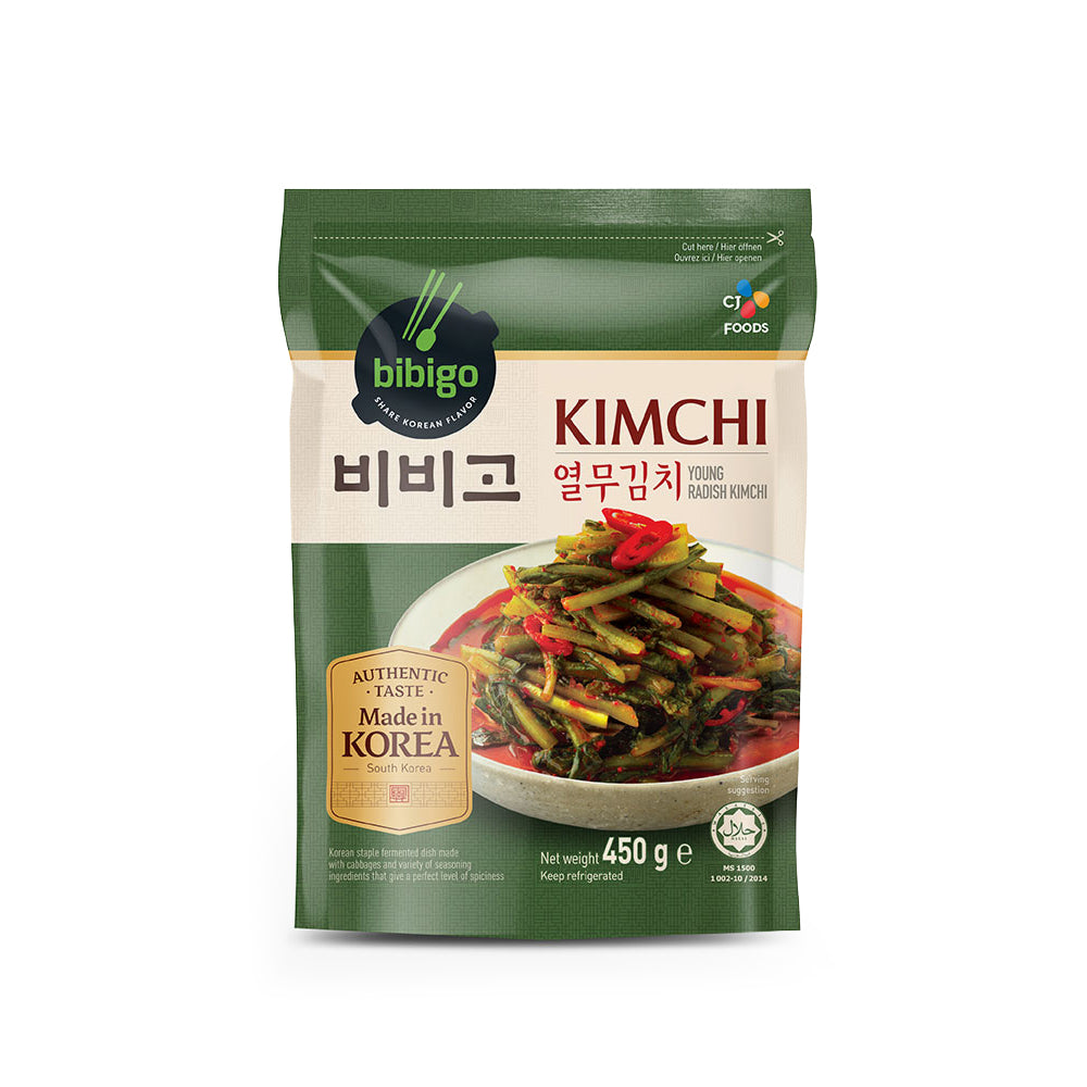 July 4th 1+1 [Bibigo] Young Radish Greens Yeolmu Kimchi / 비비고 열무 김치 (453g)