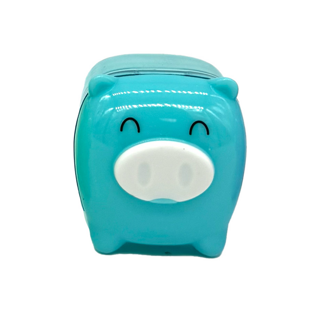 [MorningGlory] Mini Pig Pencil Sharpener / 모닝글로리 미니 돼지 연필깎이 블루