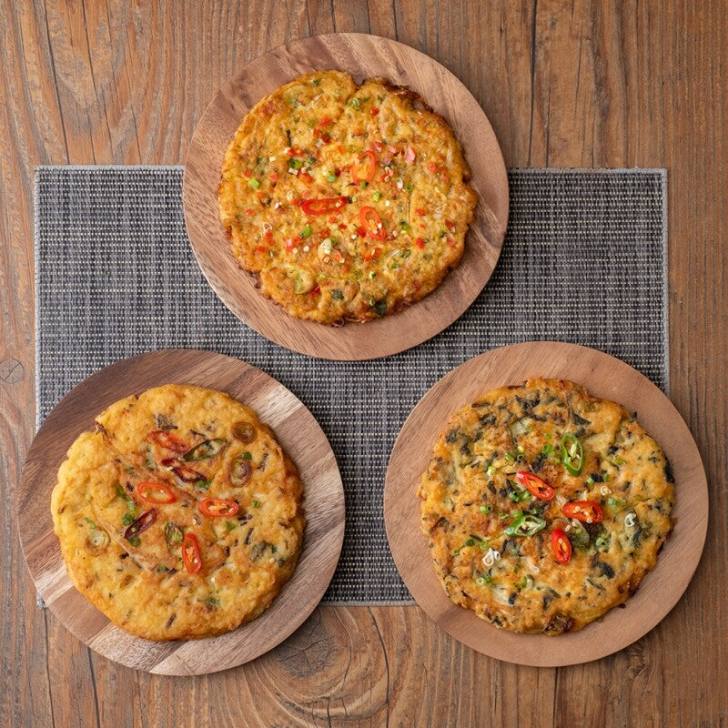 [Jungsun] Crispy Golden Korean Pancakes / 정선5일장 노르노릇 녹두 빈대떡 (440g)