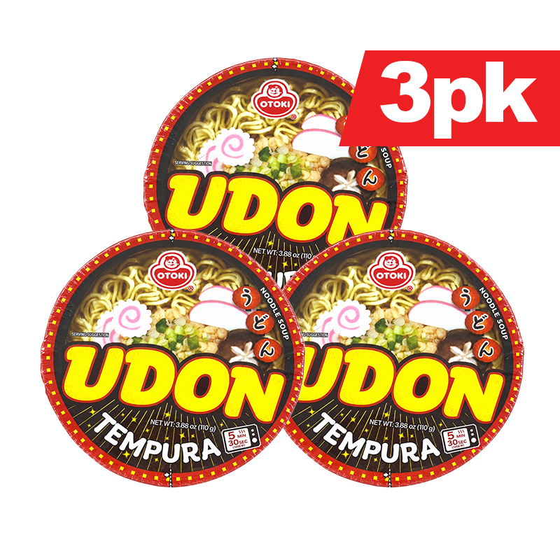 [Ottogi] Tempura Udon Cup / 오뚜기 튀김우동 컵 라면 사발면 큰컵 (110g x3pk)