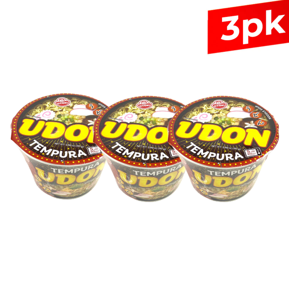 [Ottogi] Tempura Udon Cup / 오뚜기 튀김우동 컵 라면 사발면 큰컵 (110g x3)