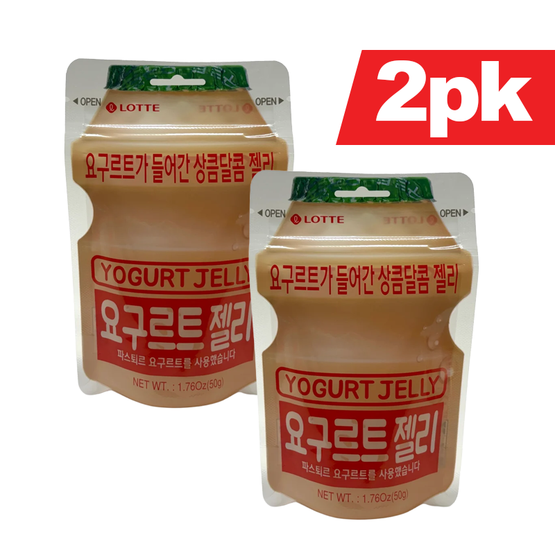 [Lotte] Yogurt Jelly / 롯데 요구르트가 들어간 요구르트 젤리 (50g x2pk)