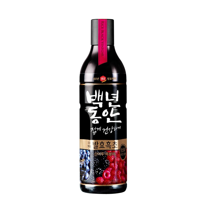 [Sempio] Black Vinegar Raspberry / 샘표 백년동안 건강 발효 흑초 복분자 (900ml)