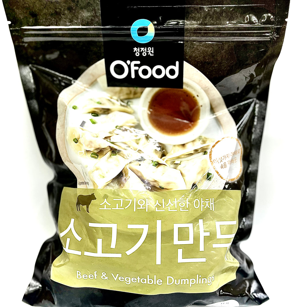 [O'Food] Beef Dumpling / 청정원 오푸드 소고기와 신선한 야채 소고기 만두 (1.5lb)