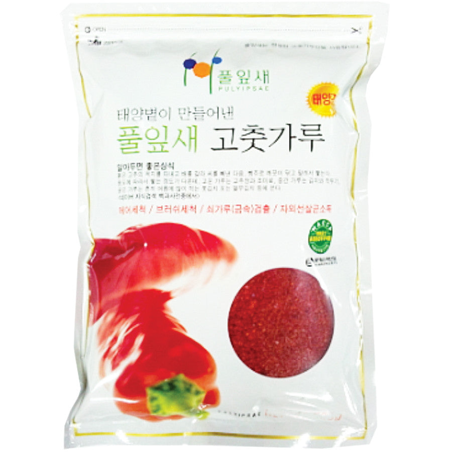 [Pulyipsae] Red Pepper Powder - Coarse / 풀잎새 태양볕이 만들어낸 풀잎새 태양초 고춧가루 - 김치용 (5.5lb)