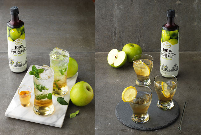 [CJ] Petitzel Fruit Vinegar for Drink Green Apple / CJ 쁘띠첼 미초 그린애플 (900ml)