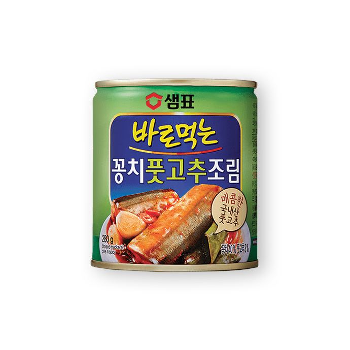 [Sampio] Boiled Makerel  Pike in Spicy / 샘표 꽁치 풋고추조림 (280g)