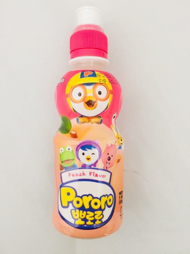 [PALDO] Pororo Peach Flavor Drink / 팔도 뽀로로 드링크 복숭아  (7.95oz x6pk)
