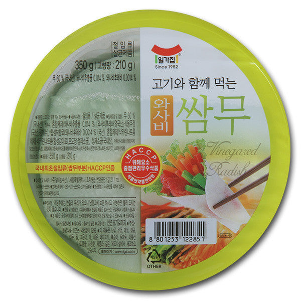 [Ilga] Pickled Radish Wraps Wasabi / 일가집 와사비 쌈무 (350g)