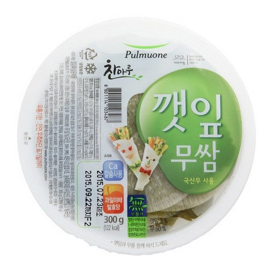[Pulmuwon] Pickled Sliced Radish & Sesame Leaves / 풀무원 깻잎 무쌈(300g)
