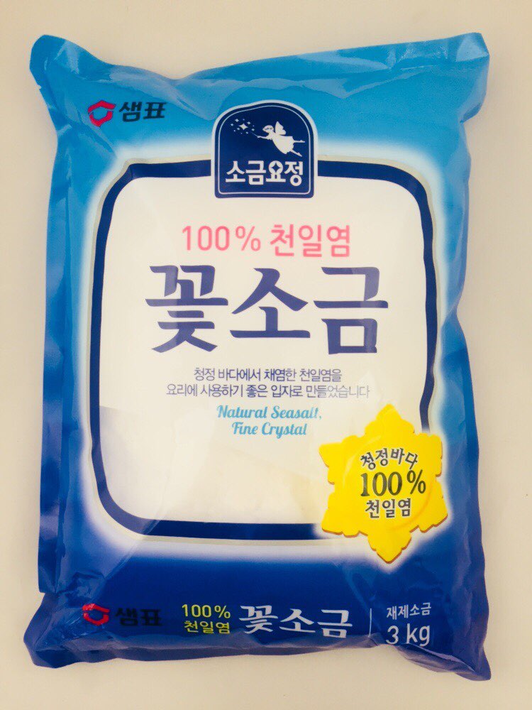 [Sempio] FINE SEA SALT 3kg / 샘표 소금요정 꽃 소금 3kg