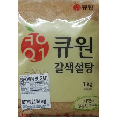 큐원 지퍼백 갈색 설탕 1kg