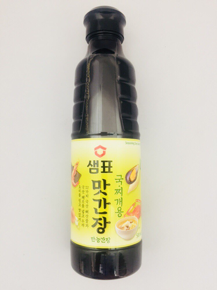[Sempio] Soy Sauce For Soup,Stew / 샘표 맛간장 국,찌개용 (500ml)