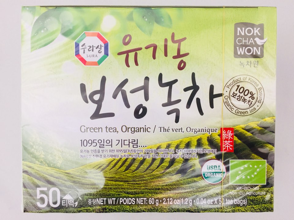 [NOKCHAWON] ORGANIC GREENTEA 50TB / 녹차원 유기농 보성녹차 (50pk)