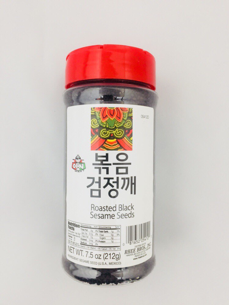 [ASSI] Roasted Black Sesame Seeds 7.5oz / 아씨 볶음 검정깨 7.5온즈