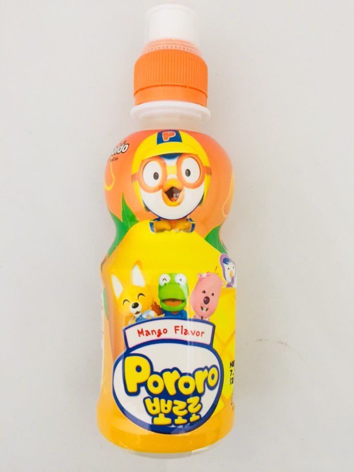 [PALDO] Pororo Mango Flavor Drink / 팔도 뽀로로 드링크 망고  (7.95oz x6pk)