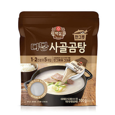 [Beksul] Dadam Beef Stock Soup / 백설 다담 사골 곰탕 (100gx5)